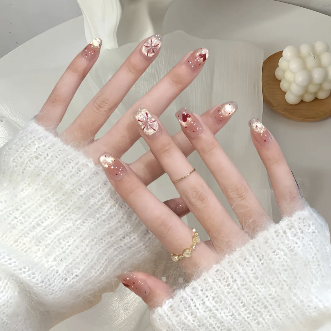 Artistic Glitter Nail Design Kalsten