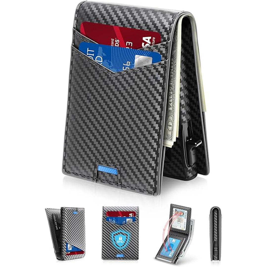 RFID-Blocking Carbon Fiber Slim Wallet Kalsten