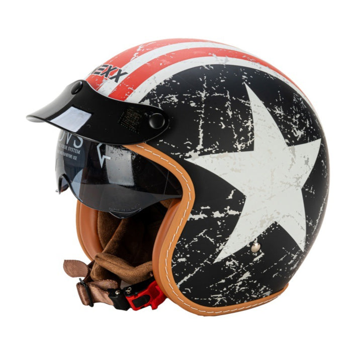 Classic Open-Face Motorcycle Helmet Kalsten
