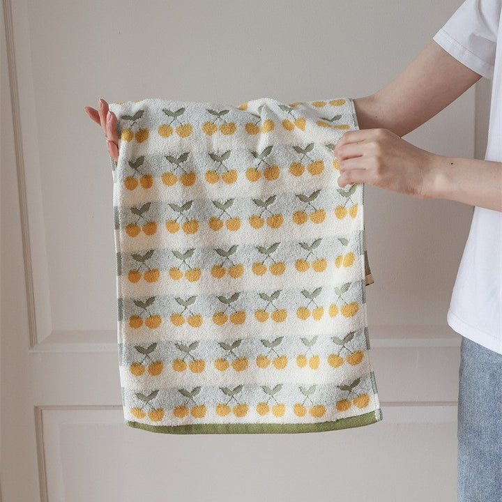 Soft Jacquard Guest Towel with Cherry Pattern Kalsten