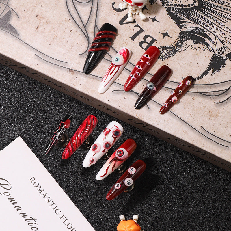 Creative Halloween-Themed Press-On Nail Set Kalsten