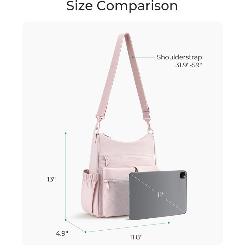 Stylish shoulder bag with multiple organizational compartments Kalsten