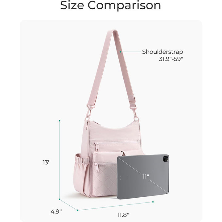Stylish shoulder bag with multiple organizational compartments Kalsten