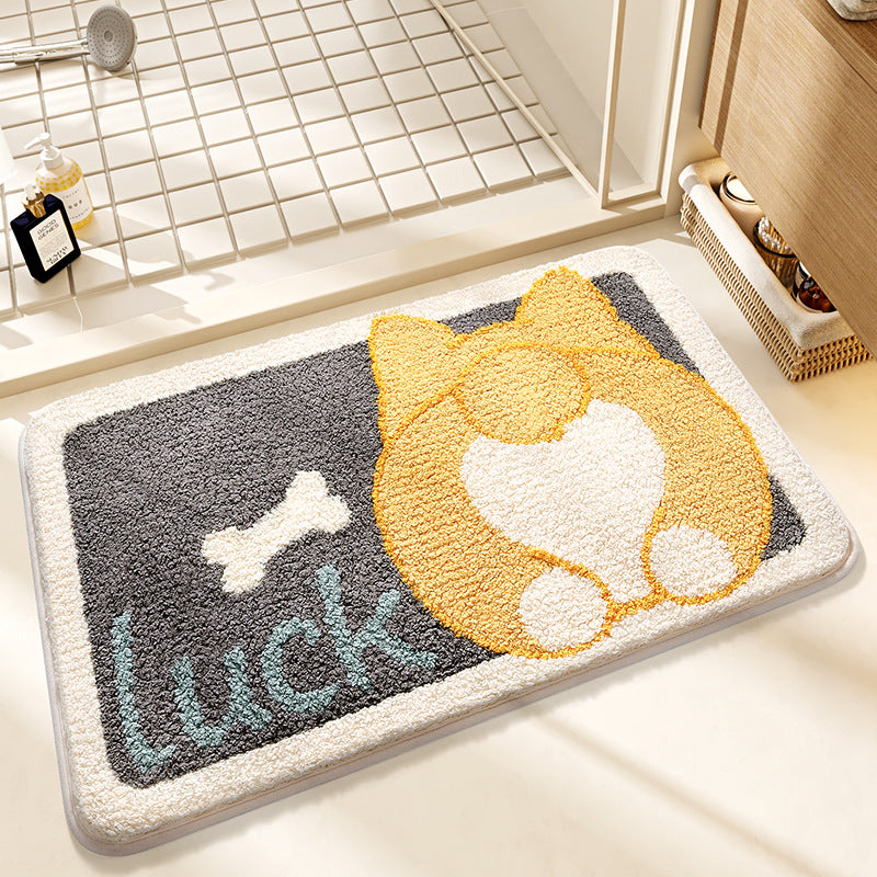 Plush Bunny-Themed Bath Mat Kalsten
