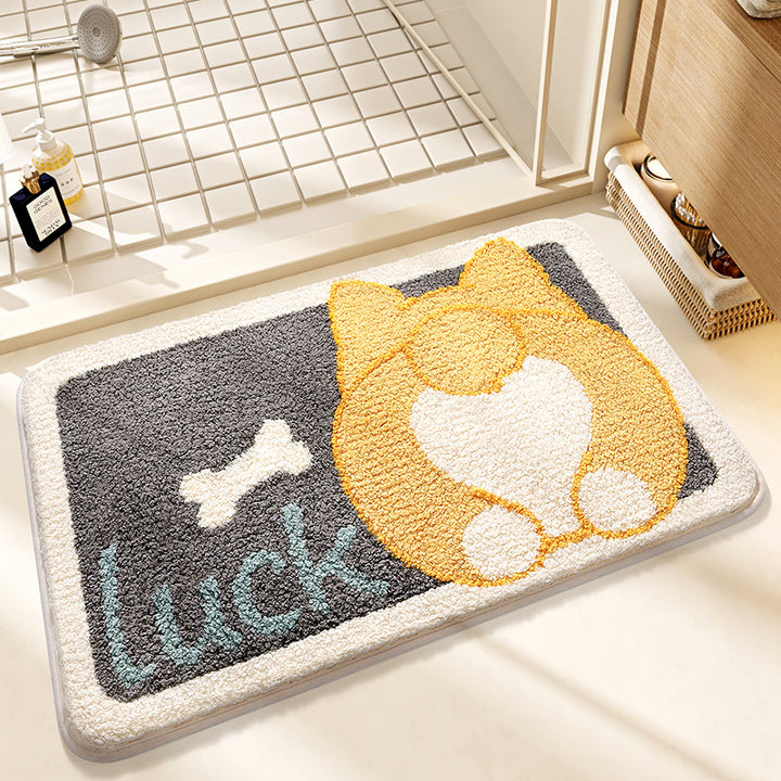 Plush Bunny-Themed Bath Mat Kalsten