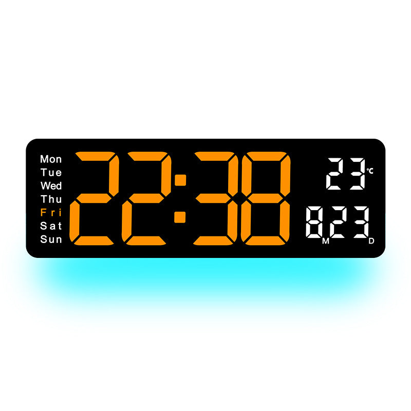 Digital LED Alarm Clock with Temperature and Day of the Week Display Kalsten