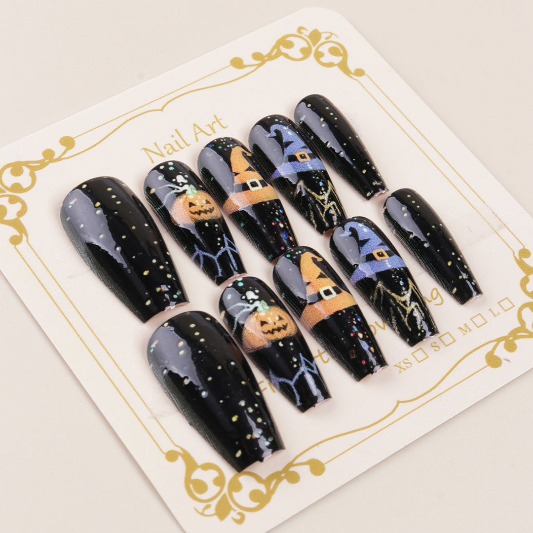 Halloween-Themed Press-On Nail Tips Kalsten