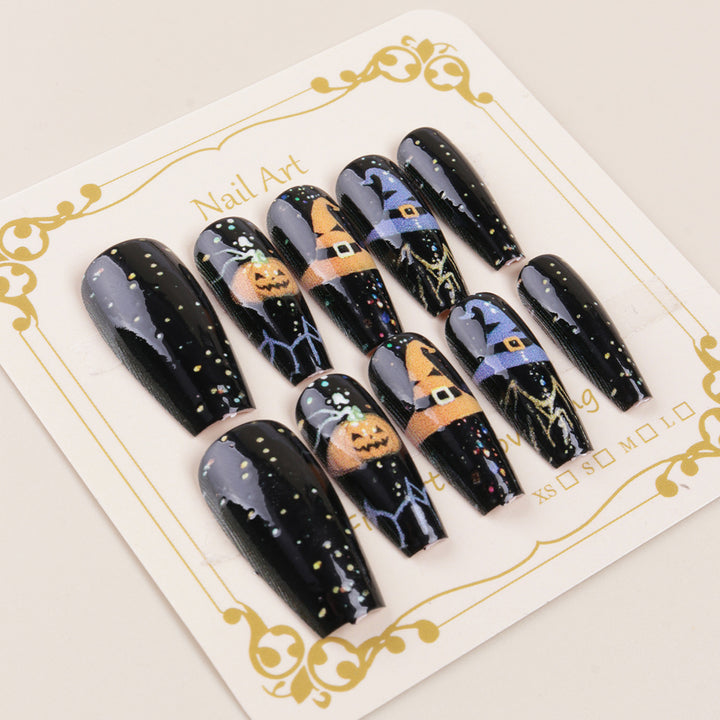 Halloween-Themed Press-On Nail Tips Kalsten