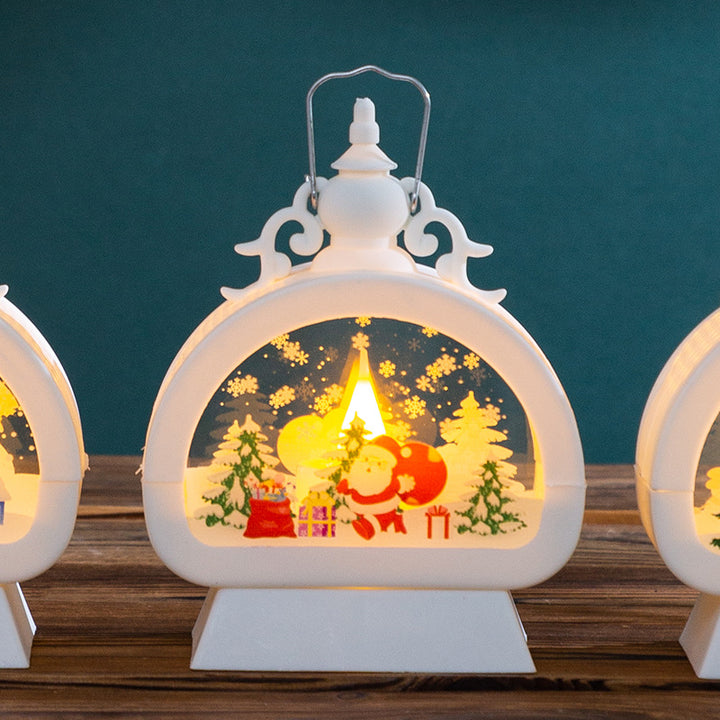 Decorative Christmas lantern with LED lighting