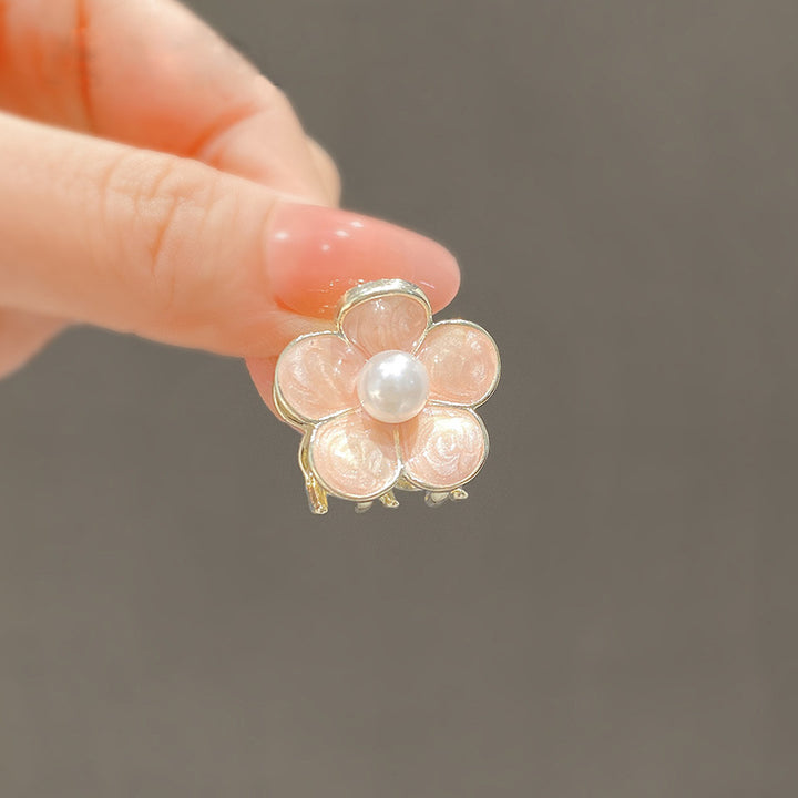 Floral Pearl-Embellished Hair Clip Kalsten