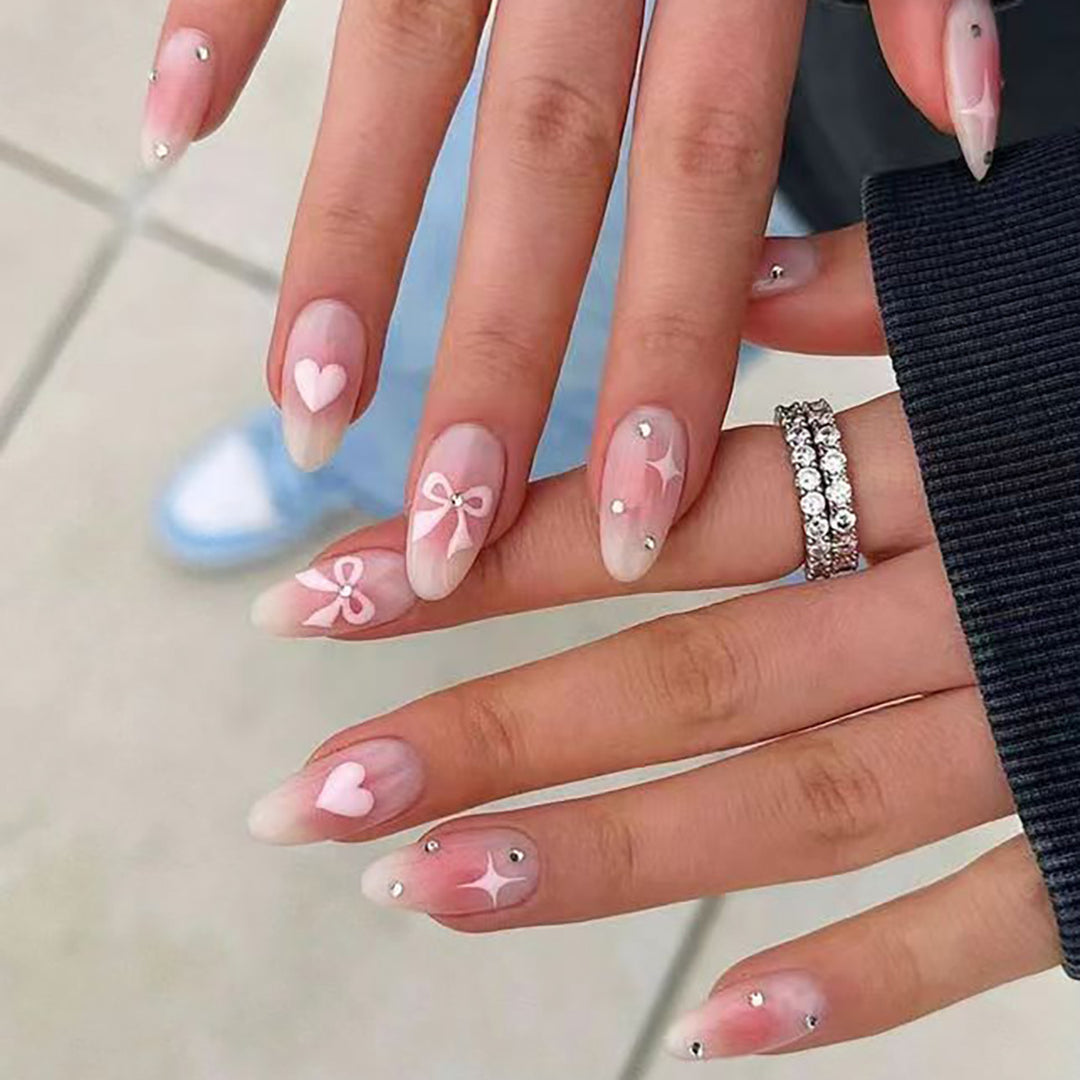Chic Almond-Shaped Press-On Nail Set Kalsten