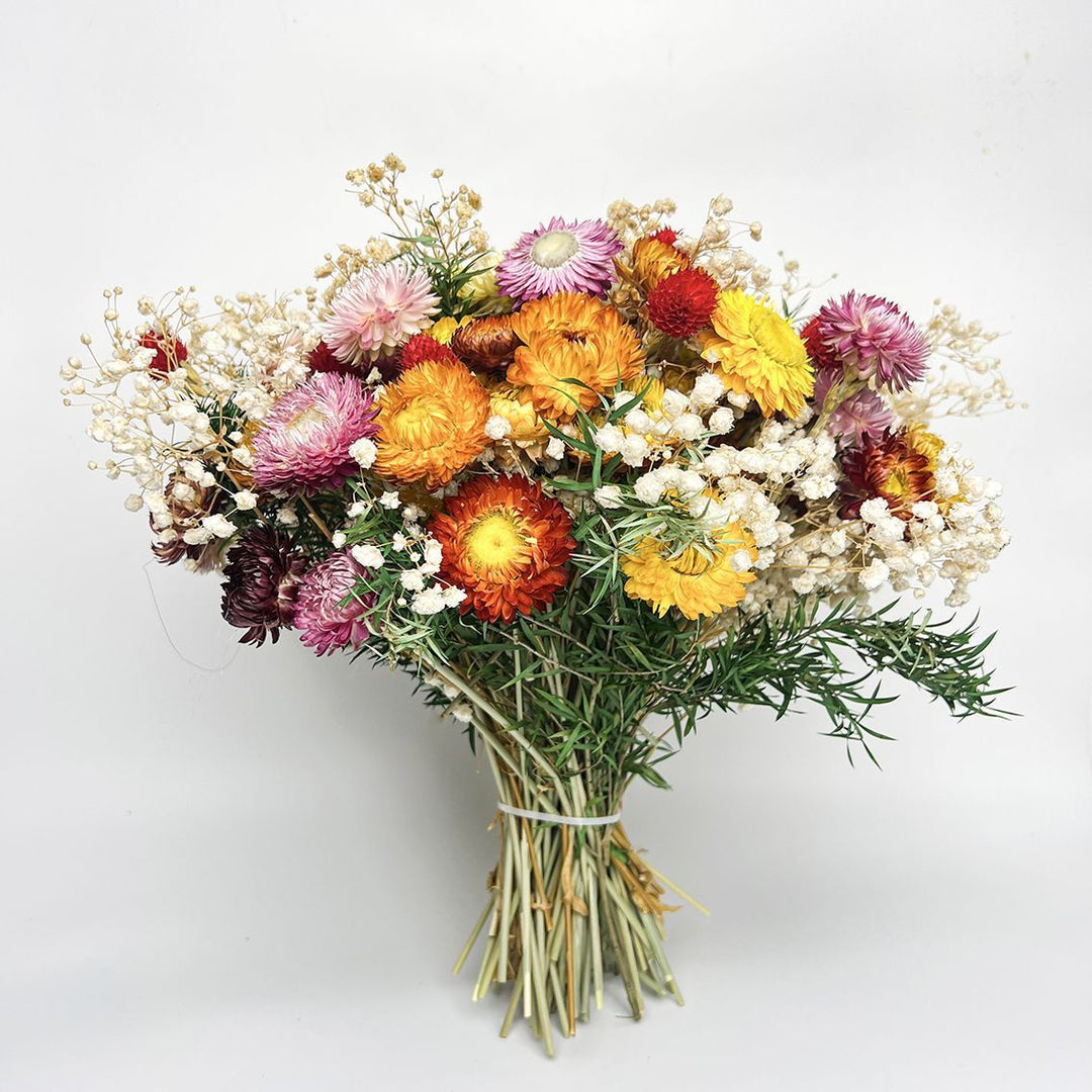 Dried Floral Bouquet with Natural Accents