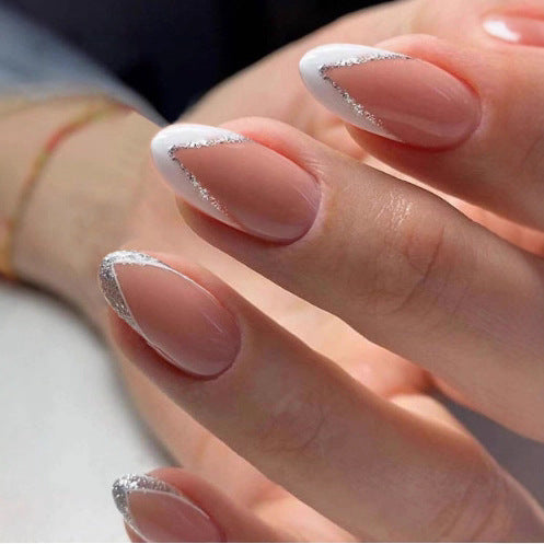 Elegant French Tip Nail Enhancements Kalsten 1789915301