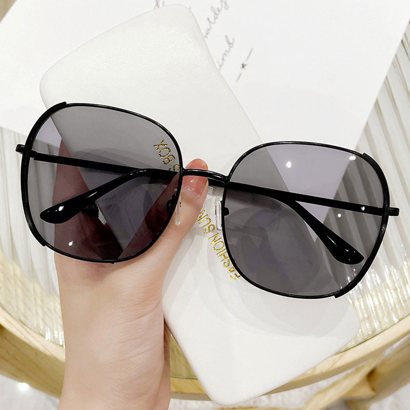 Women's large square sunglasses with high-quality metal frame Kalsten