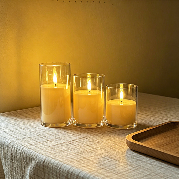 LED Scented Candle with Flame Effect Kalsten