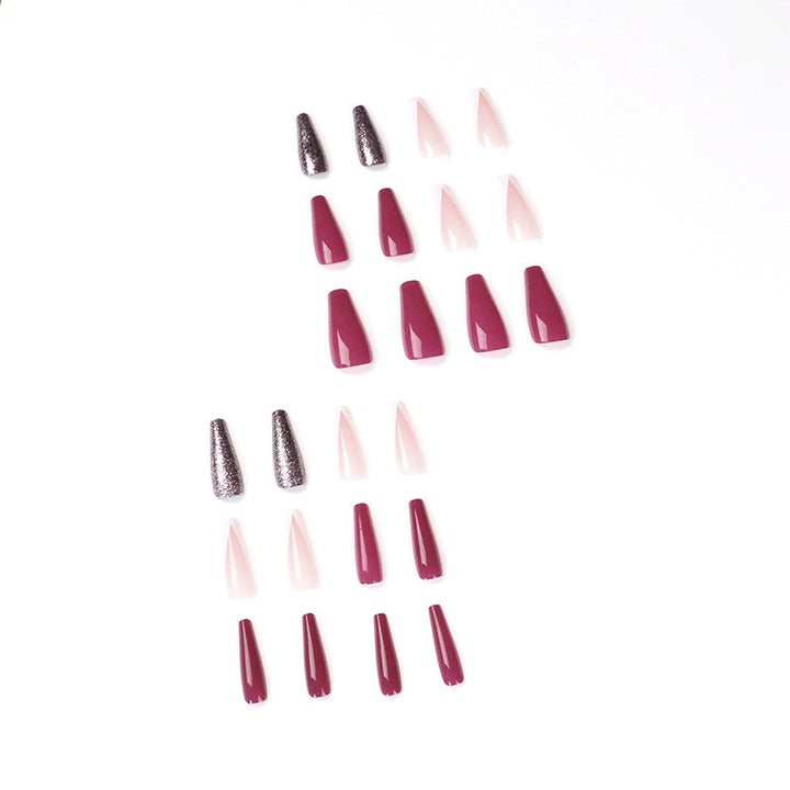 Artful Nail Extensions with Glamorous Glitter Effects Kalsten