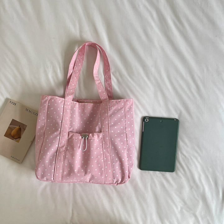 Versatile Polka Dot Tote Bag