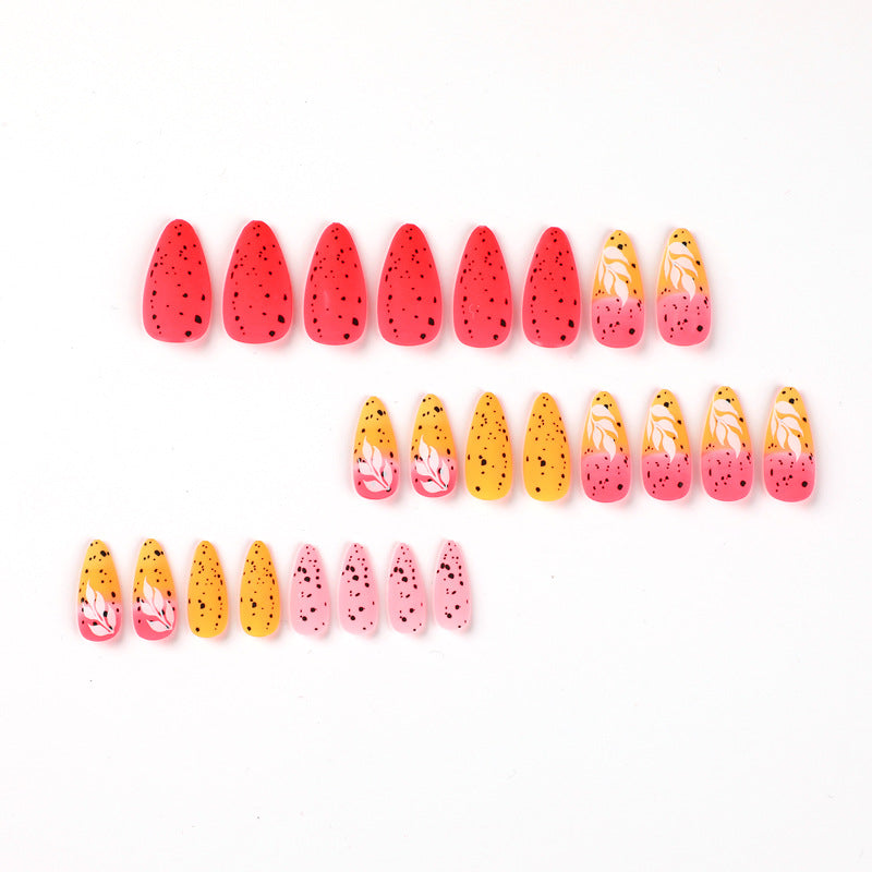 Artificial nail art with floral ombre design Kalsten