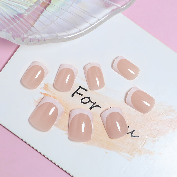 Elegant French Tip Press-On Nail Set Kalsten 1787225130