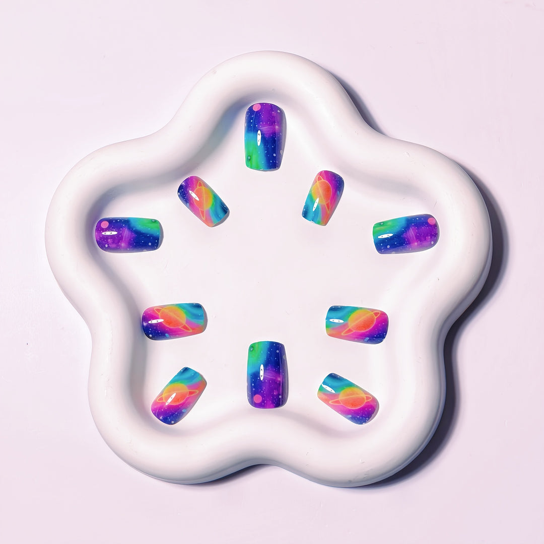 Celestial Space-Inspired Nail Art Kalsten