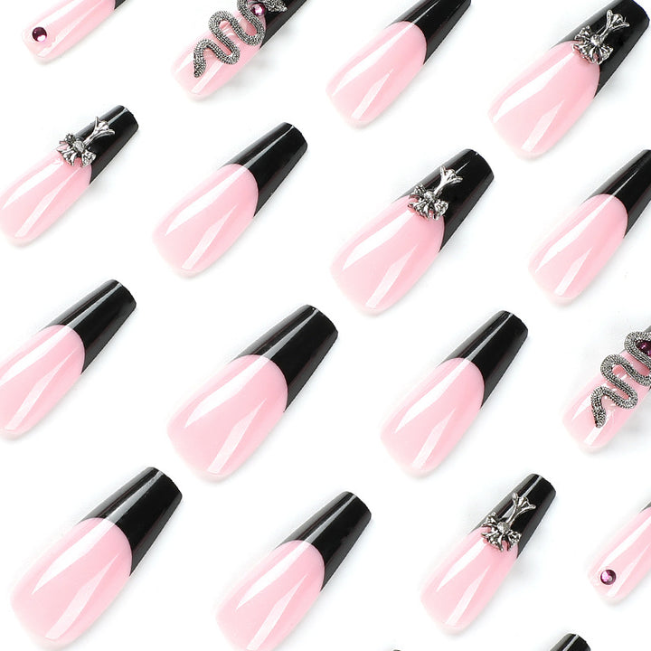 Artful stiletto nails with glitter accents and creative design Kalsten