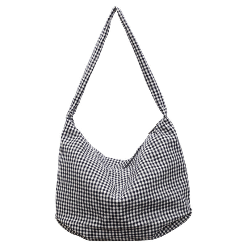 Checkered Pattern Shoulder