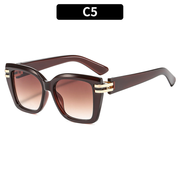 Elegant Oversized Square Frame Sunglasses  1787664505
