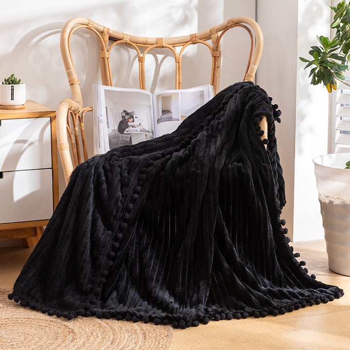Cozy Textured Throw Blanket