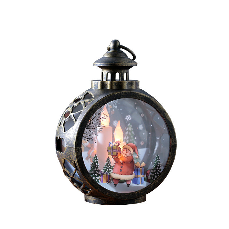 Decorative Christmas lantern with LED lighting