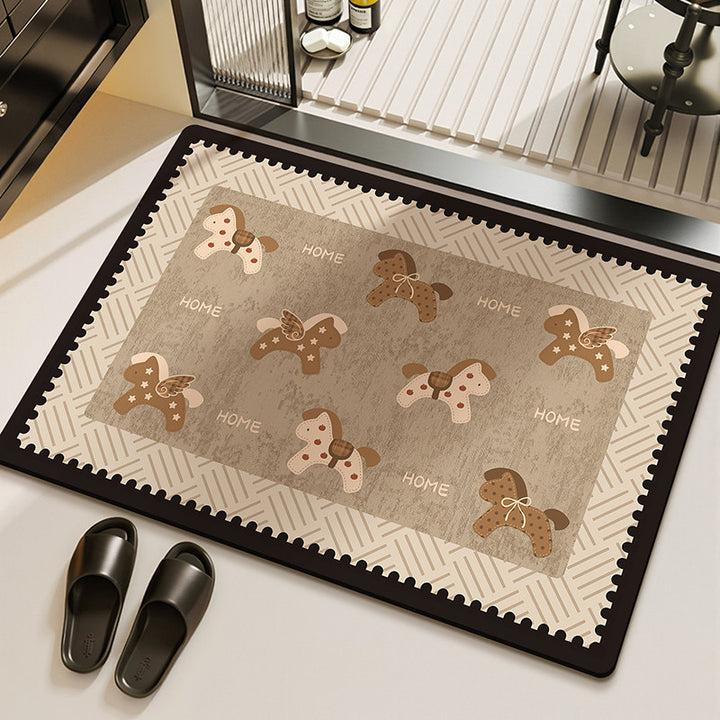 Cozy Pet-Themed Area Mat