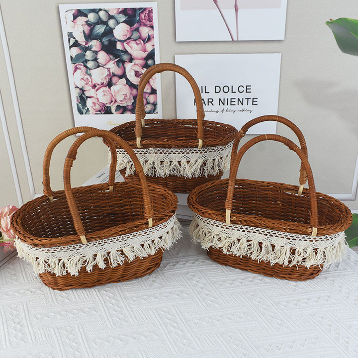 Stylish Wicker Picnic Basket Kalsten