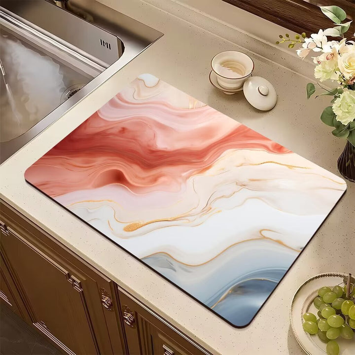 Abstract Non-Slip Kitchen Mat Kalsten