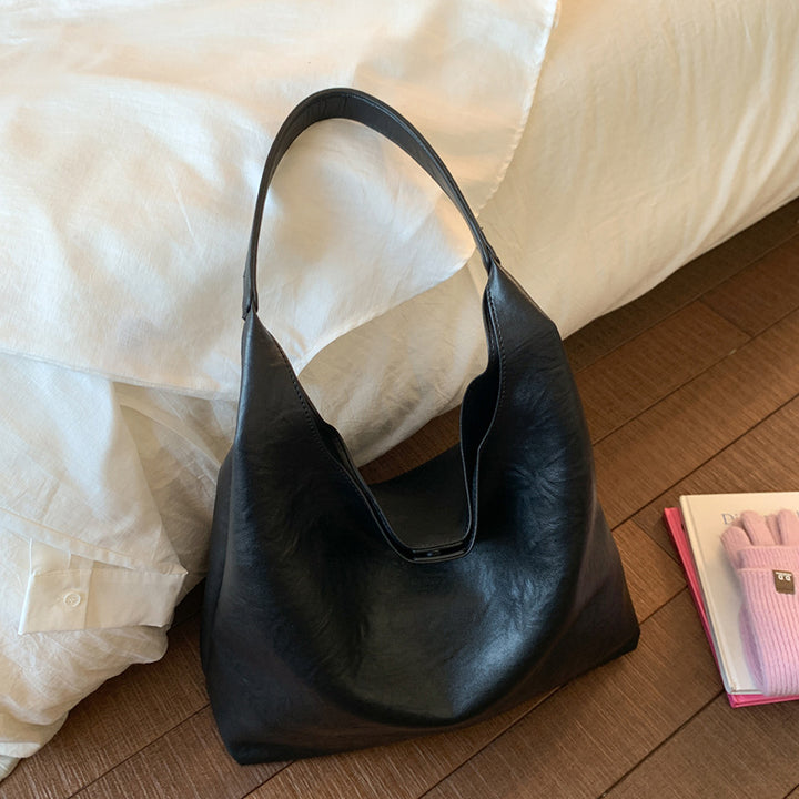 Sleek Soft Leather Hobo Bag Kalsten