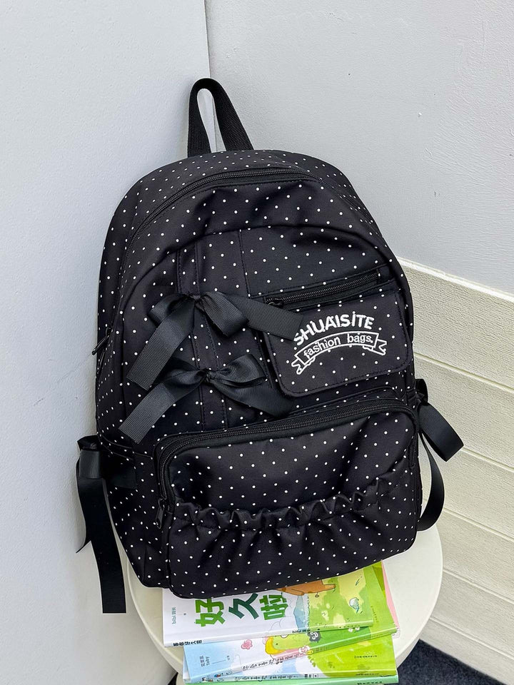Playful Polka Dot Backpack
