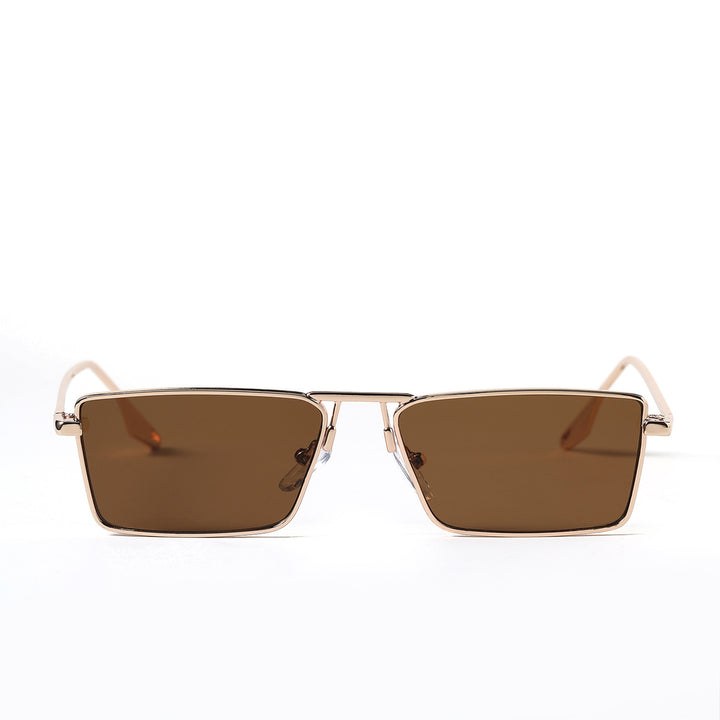 Women's elegant square sunglasses with narrow metal frame and UV protection Kalsten