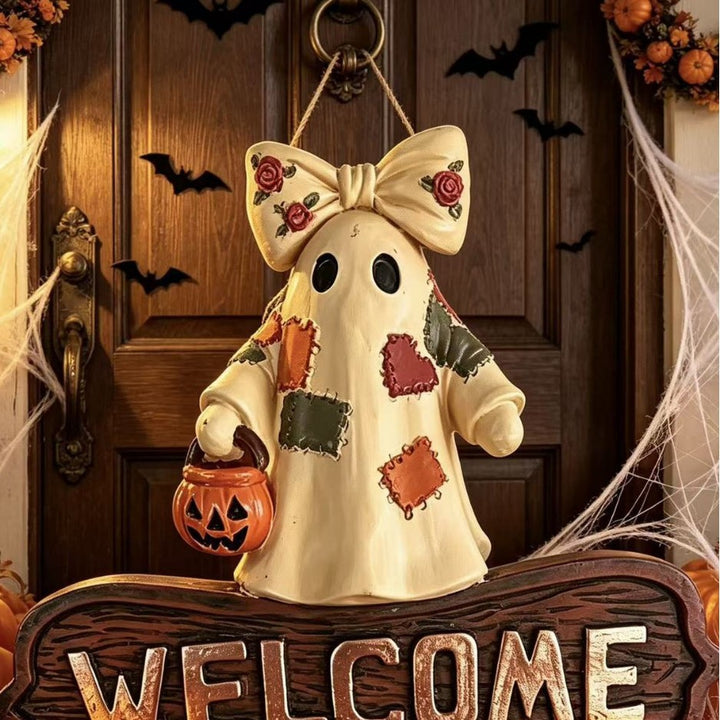 Welcome sign with ghost motif Kalsten