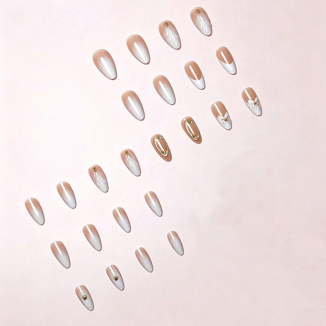 Floral Elegance Press-On Nail Tips Kalsten