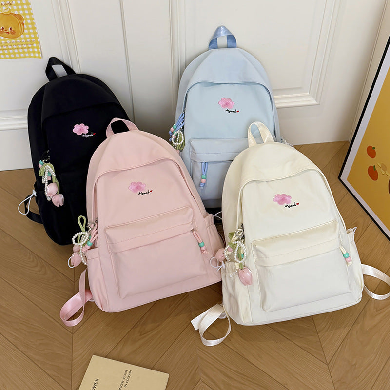 Elegant Floral Embellished Backpack Kalsten