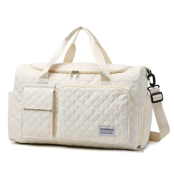 Quilted Multi-Compartment Sports Travel Duffel Bag Kalsten