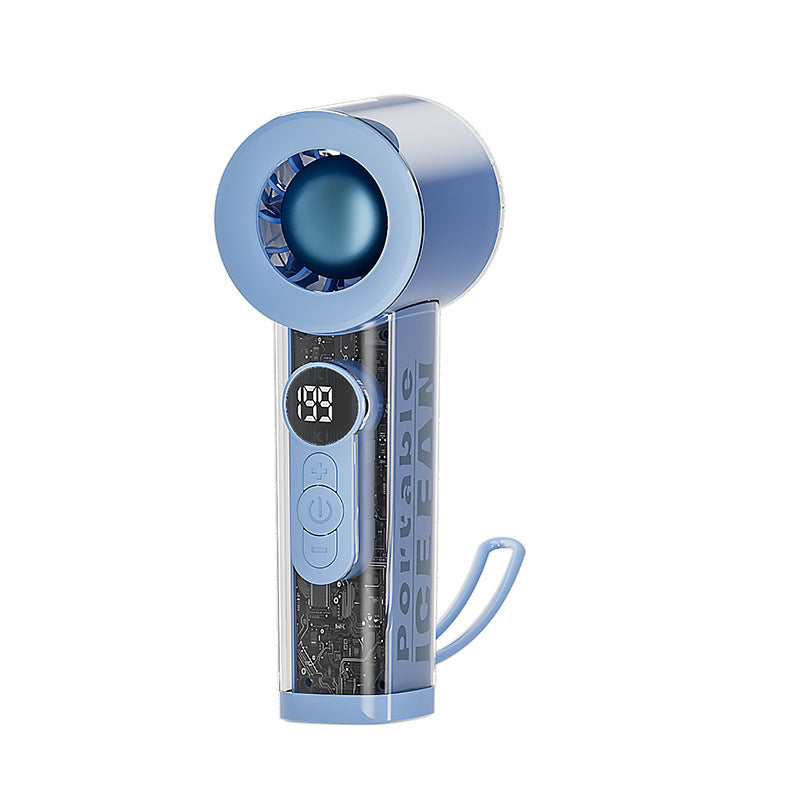 Unisex Portable Mini Fan with Digital Speed Display Kalsten