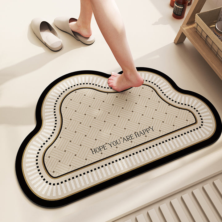 Soft Textured Cloud-Shaped Bath Mat Kalsten