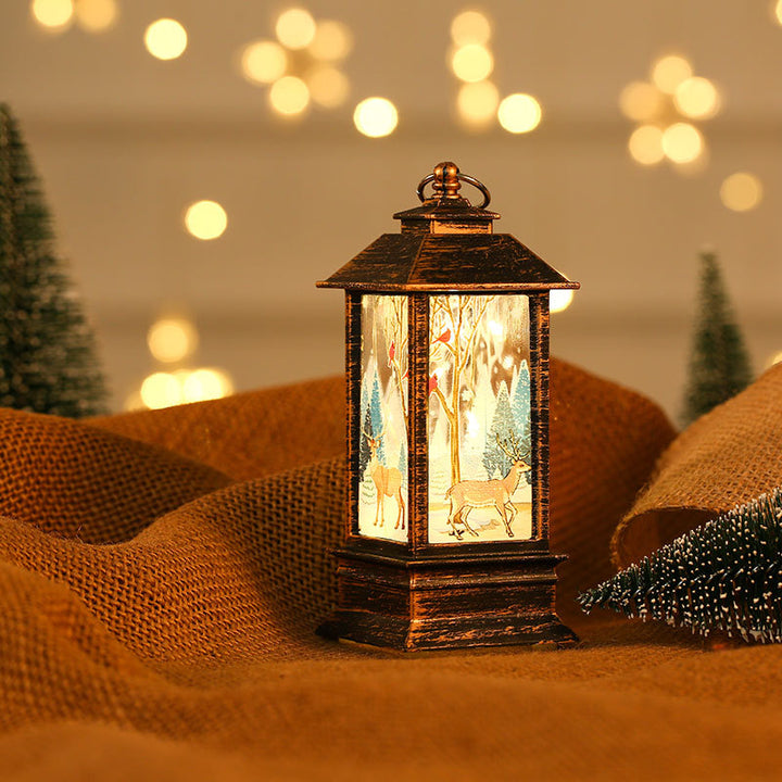 Decorative Lantern with Santa Theme Kalsten