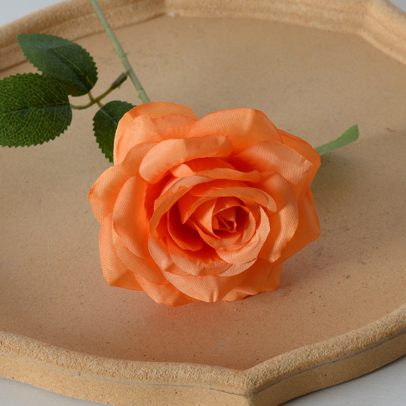 Elegant Silk Black Rose Hair Accessory
