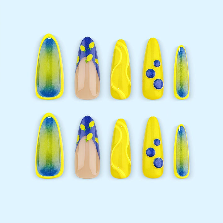 Creative Nail Art Set with Colorful and Unique Designs Kalsten