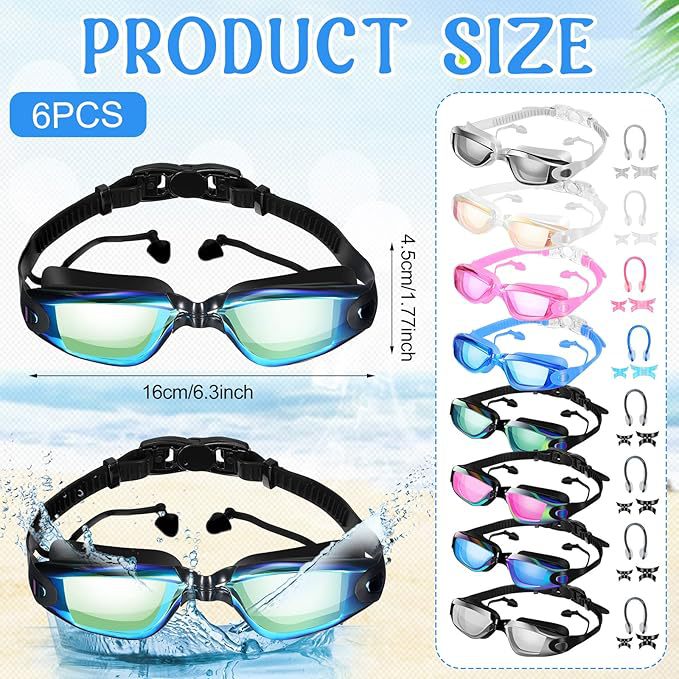 High-quality swimming goggles with anti-fog and UV protection technology Kalsten