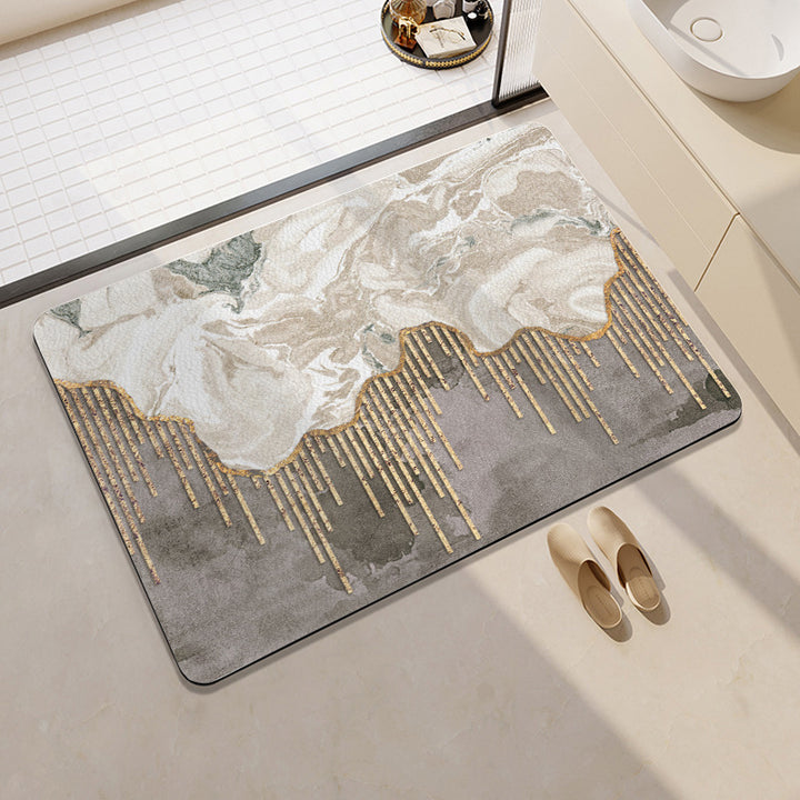 Playful Citrus-Themed Bath Mat Kalsten