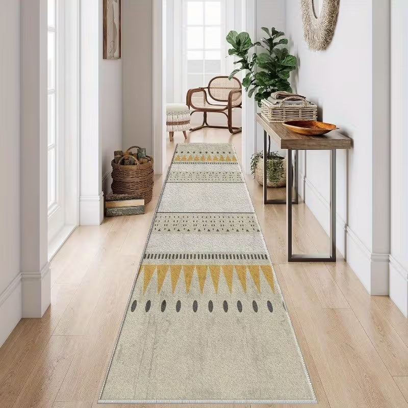 Geometric Patterned Runner Rug