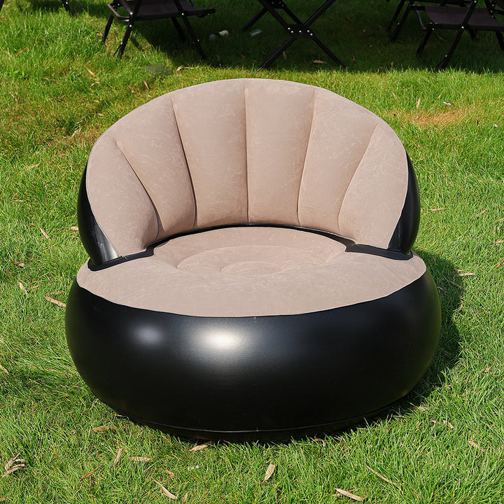 Women's Inflatable Comfort Armchair with Soft Surface Texture Kalsten
