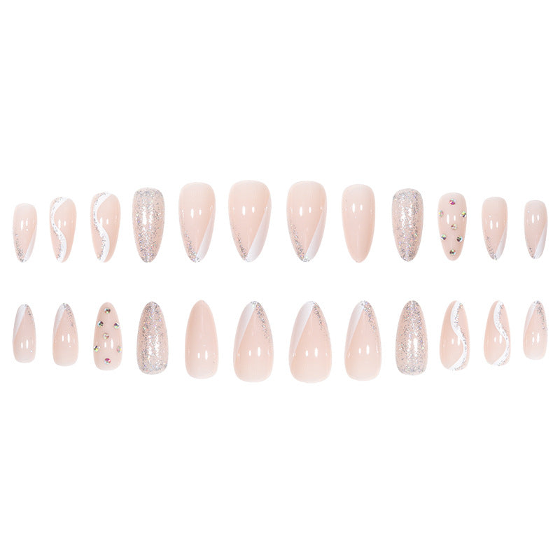 Glamorous Glittered Stiletto Nail Art Kalsten
