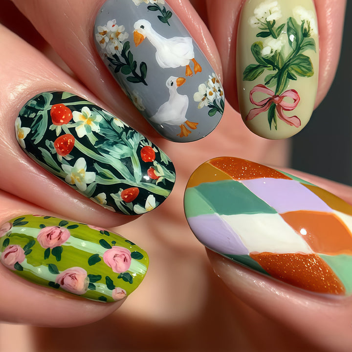 Seasonal Themed Press-On Nail Art Set Kalsten